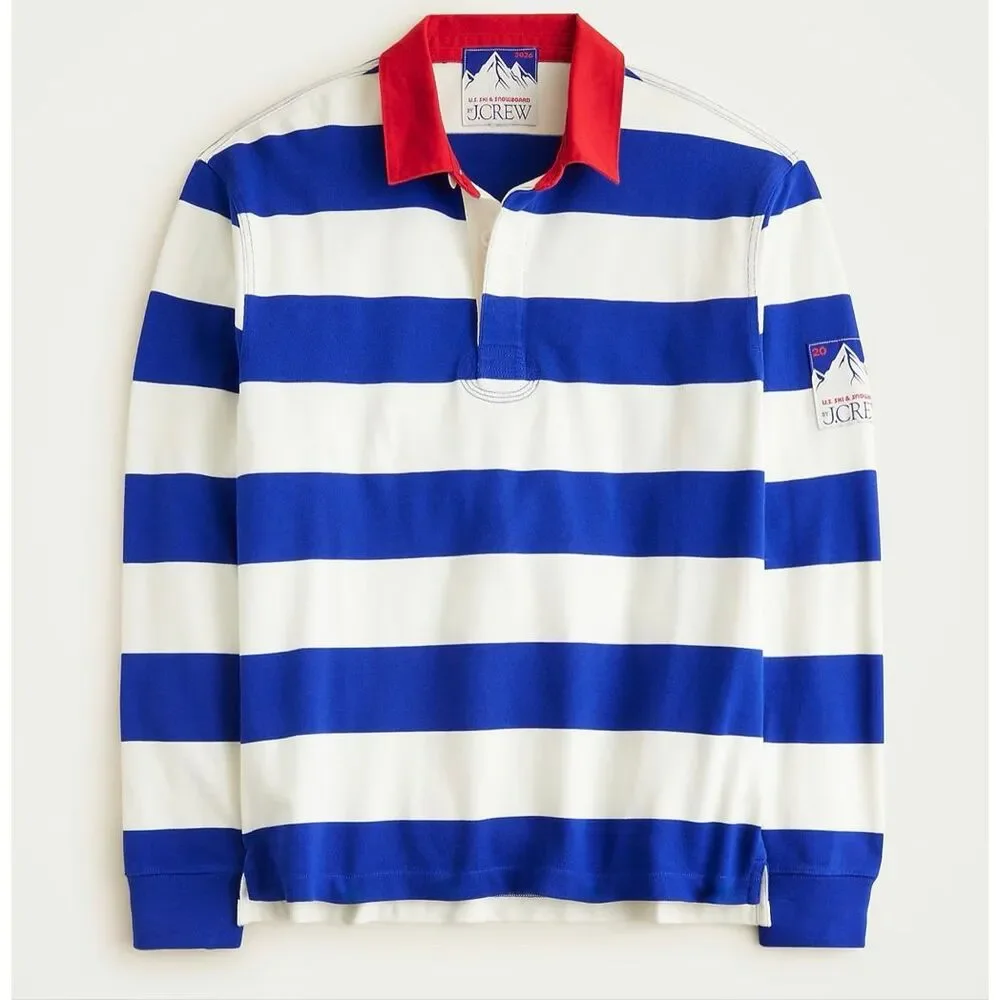 J. Crew U.S. Ski & Snowboard by J.Crew rugby shirt in stripe NWT size Medium